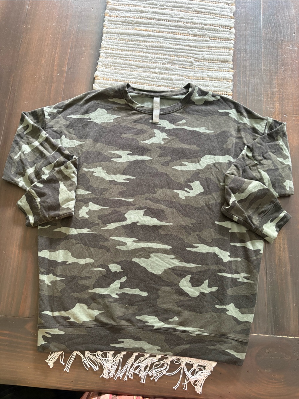 Athleta camo light weight shirt